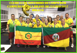 Clube 15 Novembro Campeão Brasileiro Feminino Bola 16/2.017
