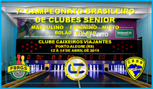 7º CAMP. BRASILEIRO DE CLUBES SENIOR B -16
REALIZADO NO CLUBE CAIXEIROS VIAJANTES